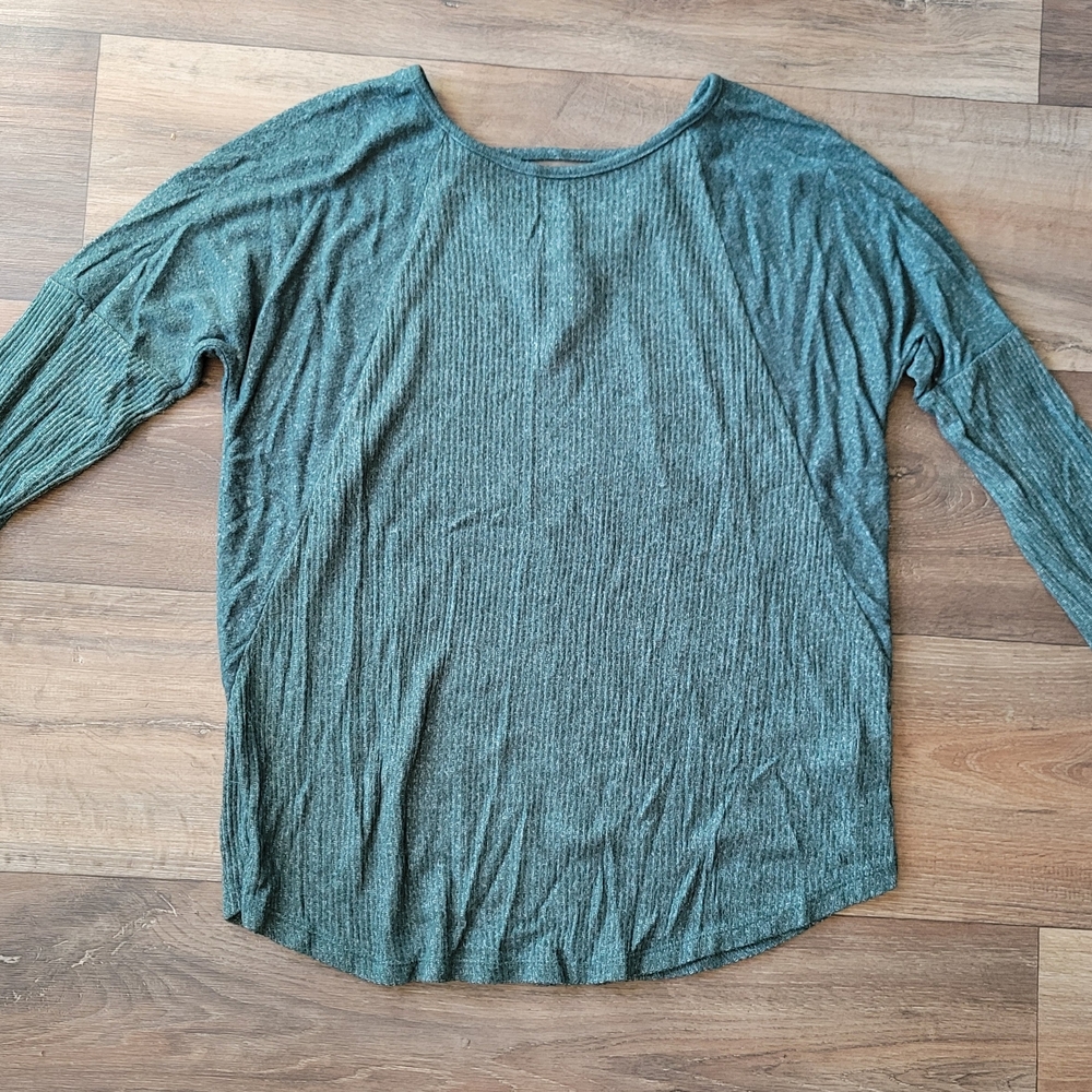 SO Teal Long Sleeve Women's Top